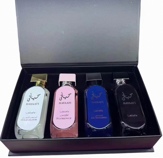Lattafa Hayaati 4-Piece Eau de Parfum Gift Set – 50ml x4
