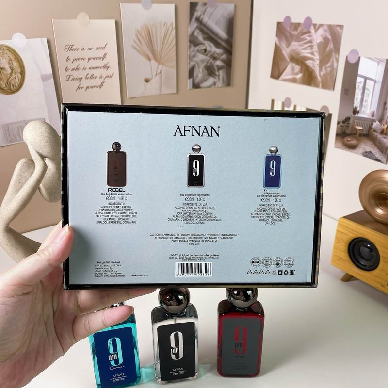 Afnan 9PM Fragrance Gift Set – 3x30ml EDP Miniature Collection